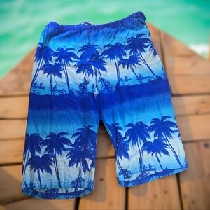 Beach Cabana Blue Women's Shorts